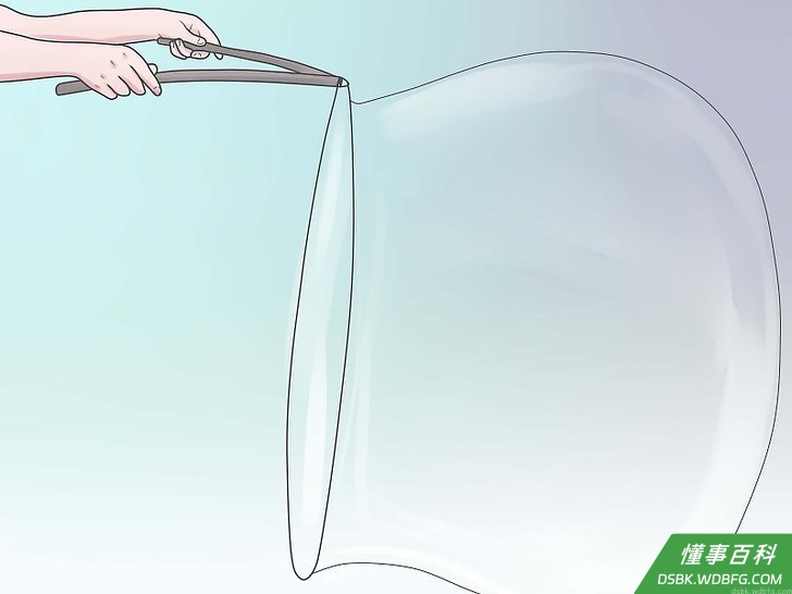 Step 2 吹出大泡泡。