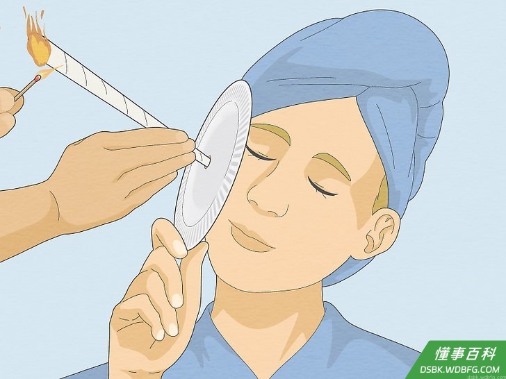 Step 10 点燃耳烛较粗的那一端。