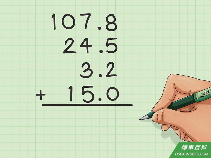 Step 2 排列没有小数点的数字。