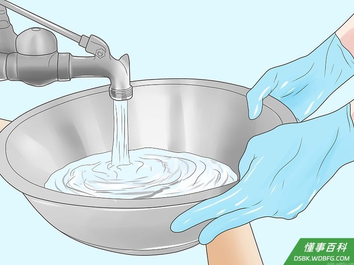 Step 1 倒掉水盆里的水，重新装一盆干净的水。