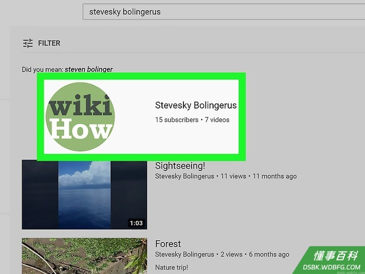 Step 1 打开你想下载的YouTube频道。