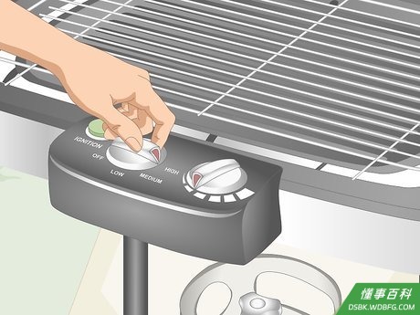 Step 1 烤架预热。