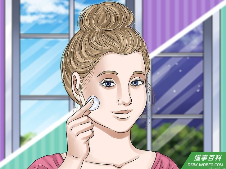 Step 7 每天涂抹爽肤水两次。