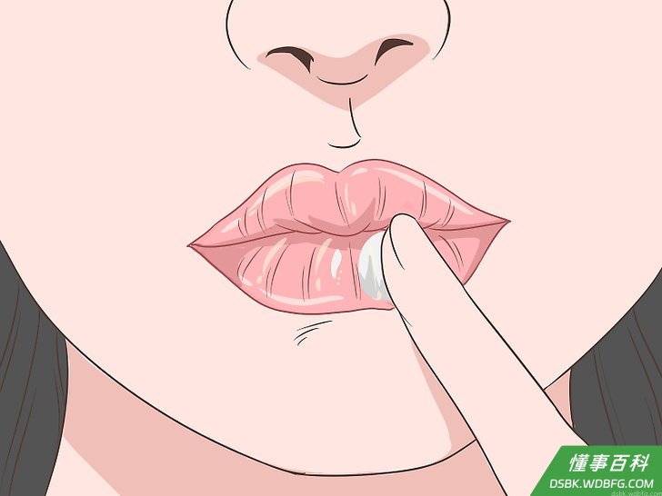 Step 4 涂在唇上。