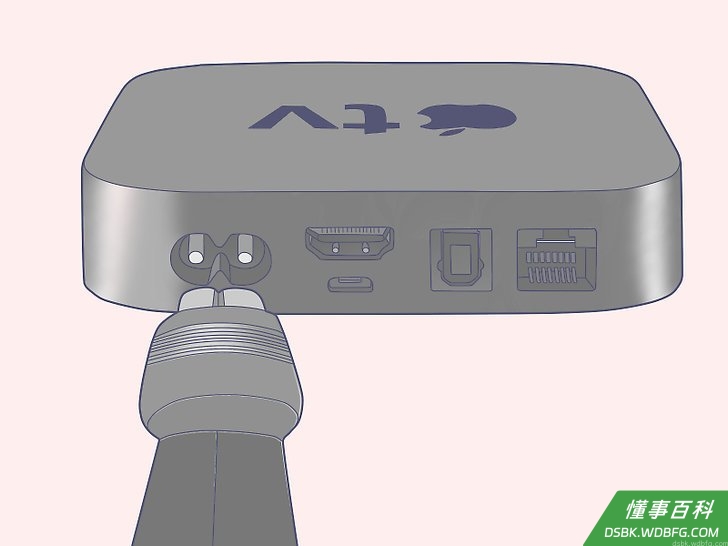 Step 4 连接电源线。