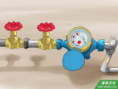 Step 3 水阀一般是一个或两个手动转轮。