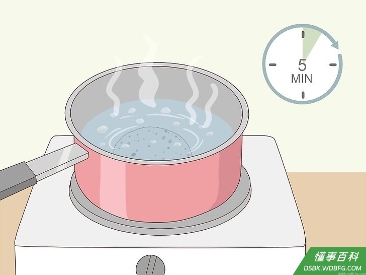 Step 3 如果有必要，把浮石煮沸。