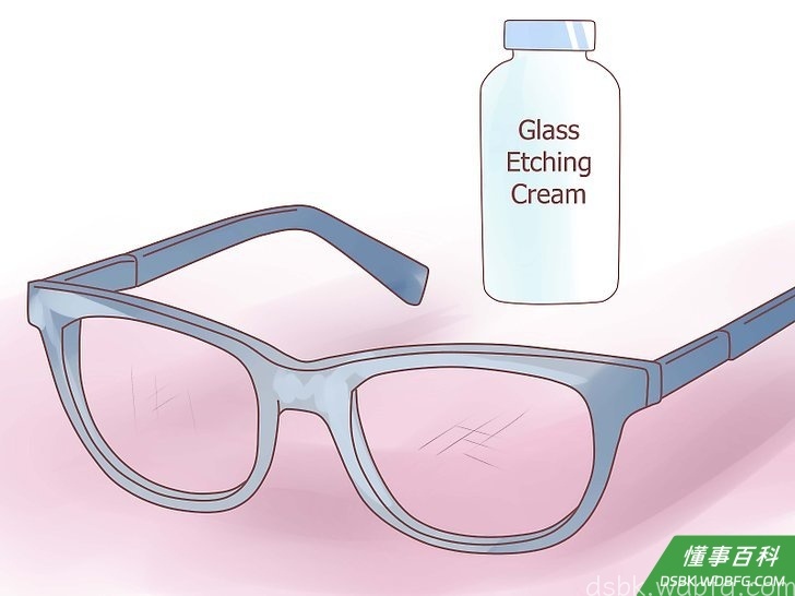 Step 1 使用划损镜片专用的产品。