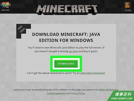 Step 1 访问Minecraft.net，并下载启动器。