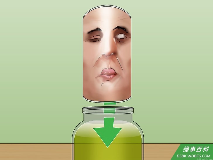 Step 4 把图片放入玻璃罐。