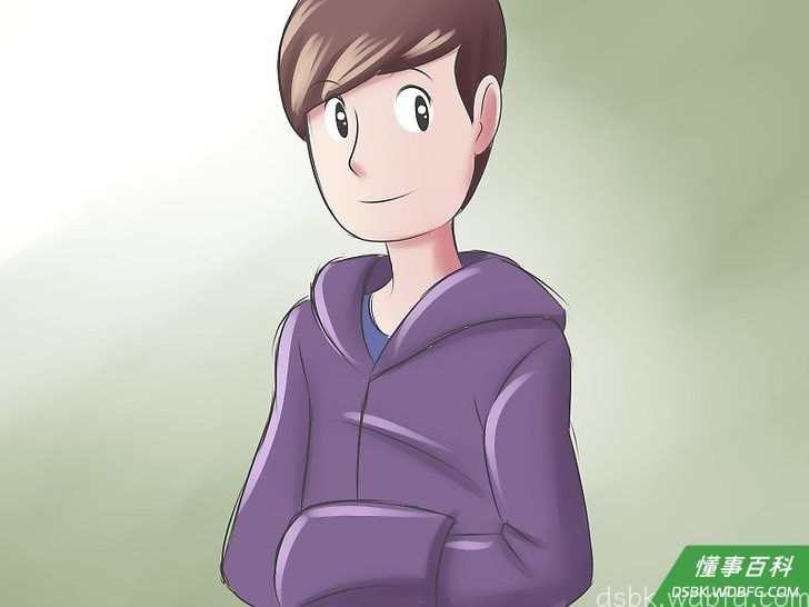 Step 2 打扮简单朴素。