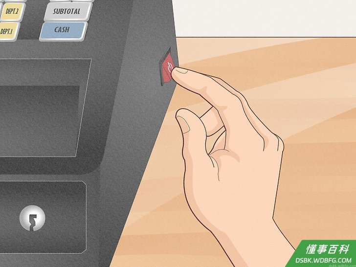 Step 5 打开收银机。