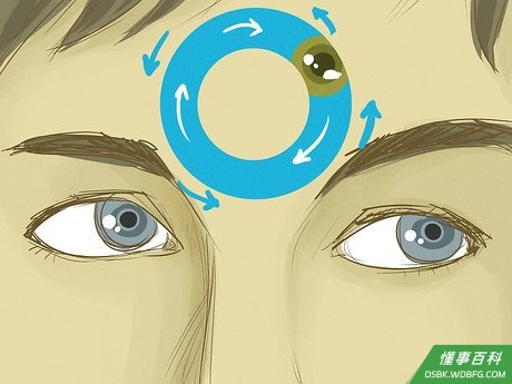 Step 6 用眼睛画圈圈。