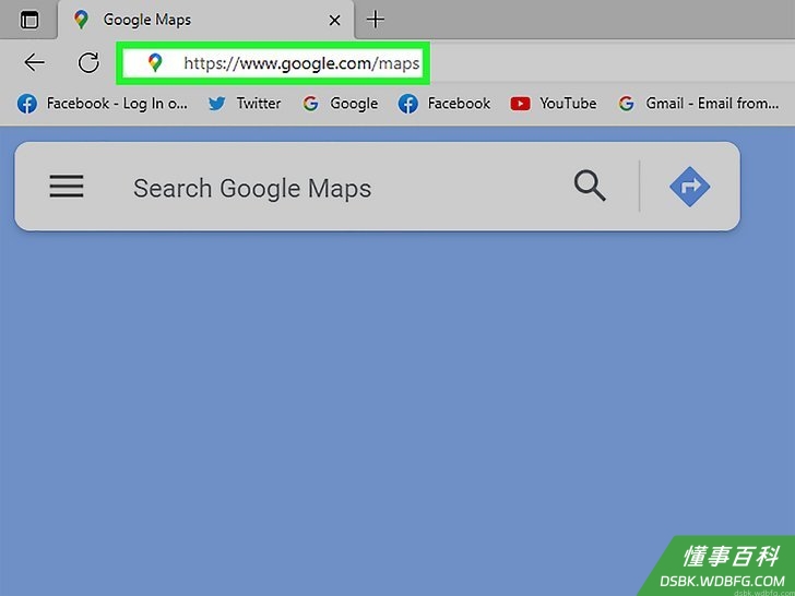 Step 1 打开Google地图。