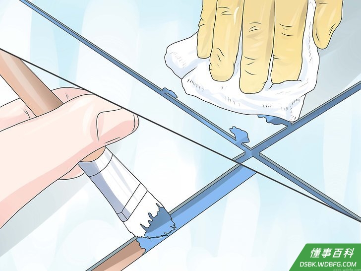 Step 3 填充美缝剂。