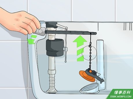 Step 3 试着冲一下马桶，确认水是否已被关掉。