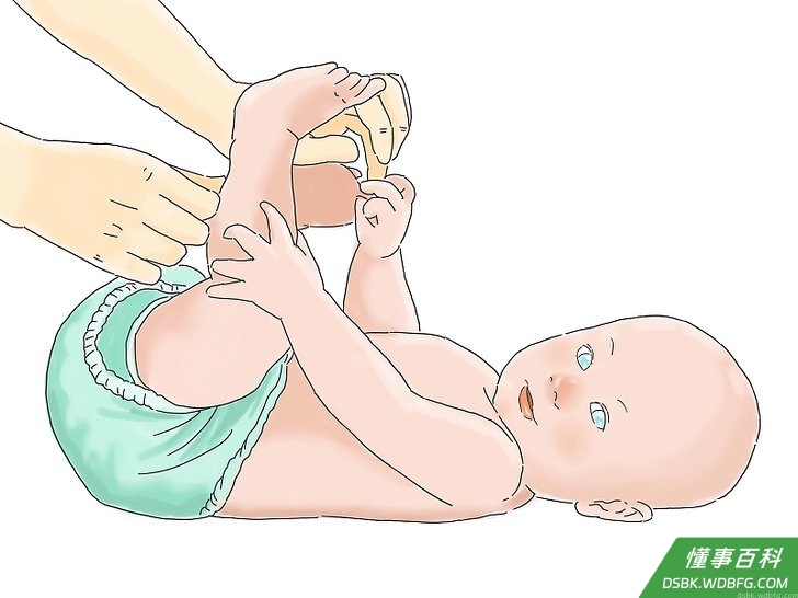 Step 1 发现婴儿排便之后要马上换尿片。