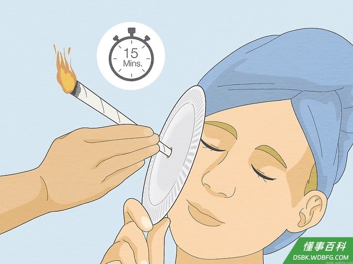 Step 11 让耳烛燃烧十五分钟左右。