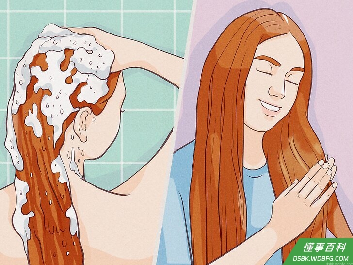 Step 4 如果头发特别容易断裂，就在头发湿润的时候抹油。