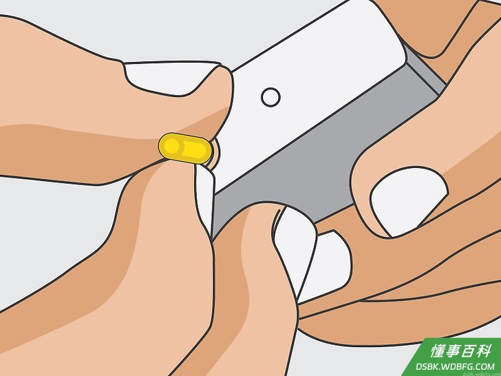 Step 4 更换火石并重新组装打火石装置。