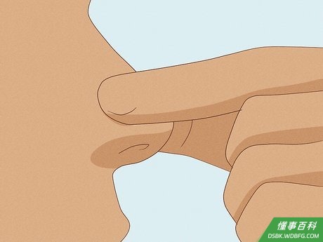 Step 1 捏鼻子。