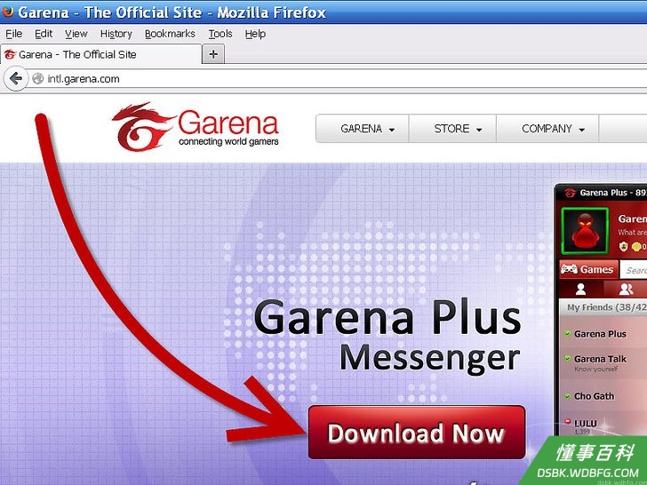 Step 1 下载Garena+ 客户端。