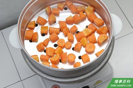 Step 3 蒸食物。