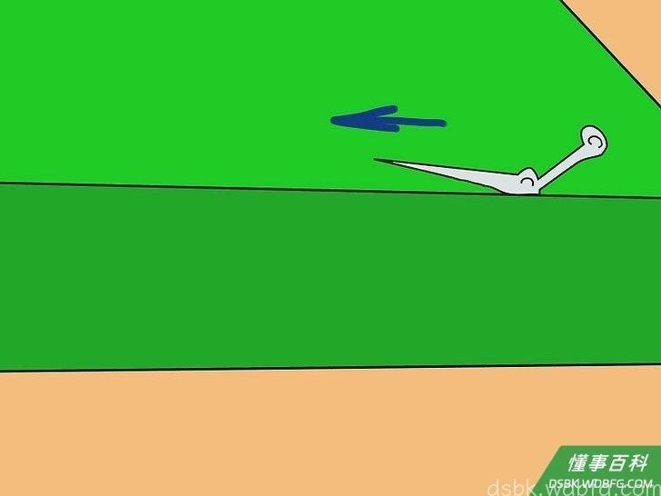 Step 4 在布料上剪出腰带。