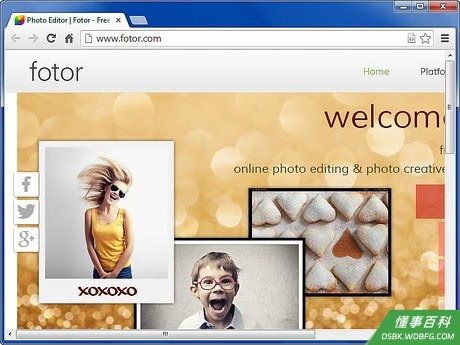 Step 3 在Fotor.com迅速完成基本的修饰。