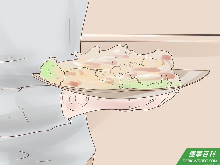 Step 3 用小号的盘子。