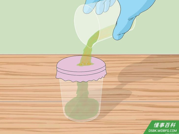 Step 6 沥掉硝酸。
