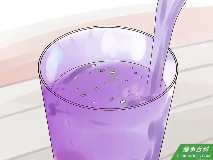 Step 5 制作“宇宙星云”鸡尾酒。
