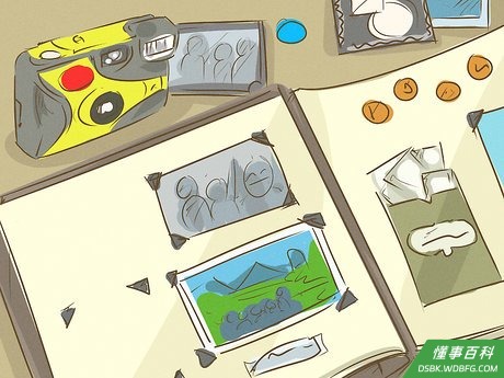 Step 1 制作夏日剪贴簿。