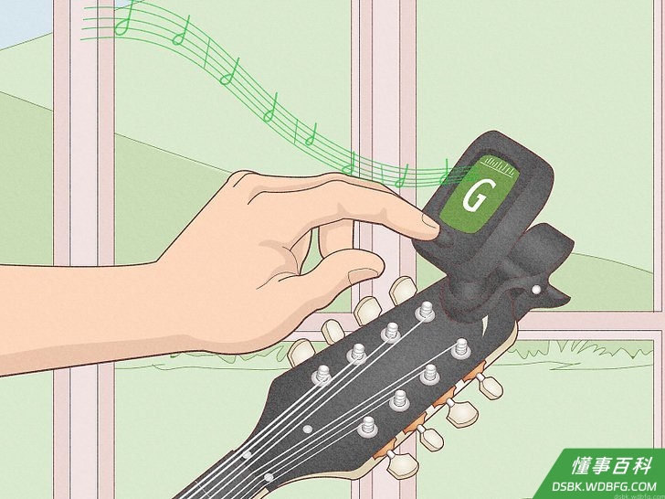 Step 2 打开调音器并确保它能收集到声音。