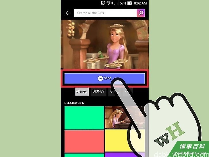 Step 9 轻触“发送到Messenger”按钮。