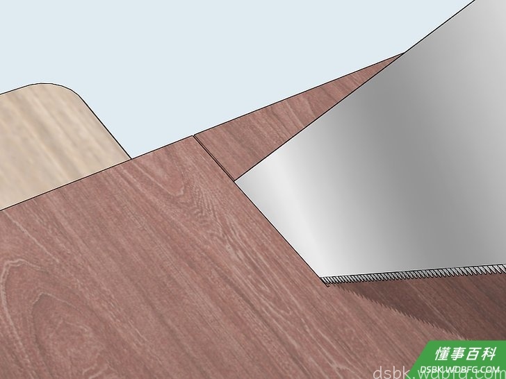 Step 4 如果木板尺寸有些出入,那就进行裁切。